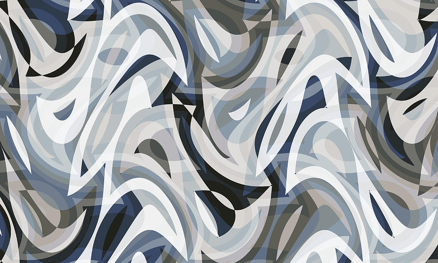 Abstract Waves Painting 008065 Digital Art