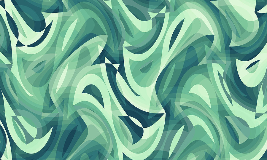 Abstract Waves Painting 008756 Digital Art