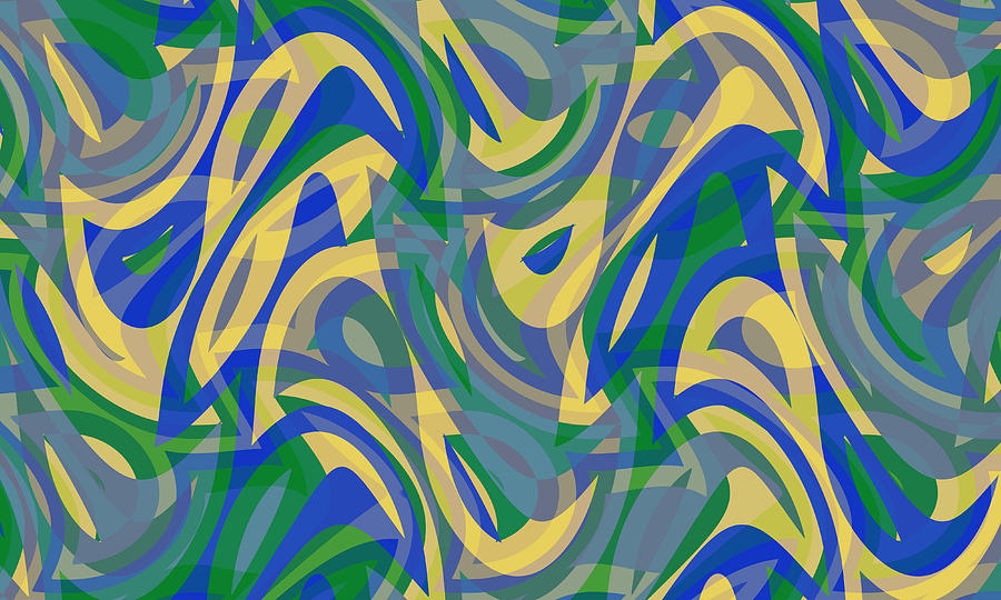 Abstract Waves Painting 008757 Digital Art