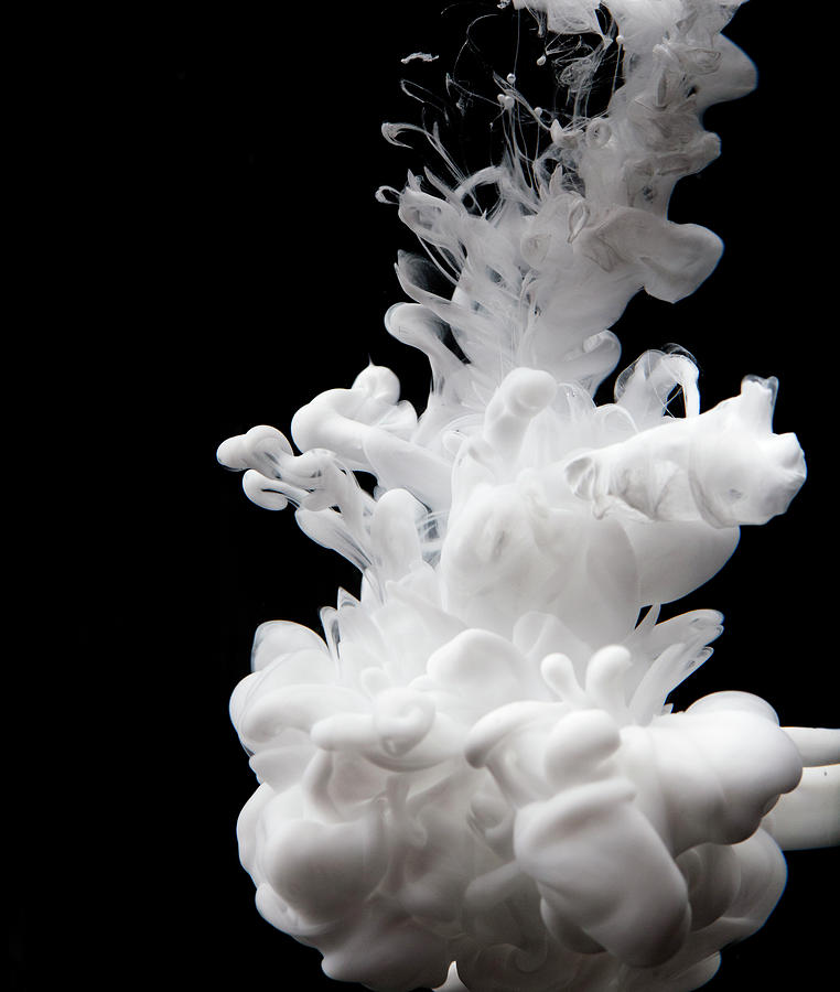 Abstract White Liquid Photograph by William Andrew