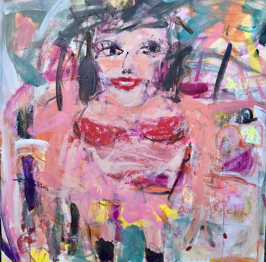 Abstract Woman Painting by Sandy Welch
