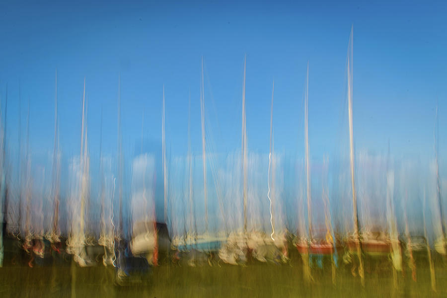 Abstract Photograph - Abstract Yachts by David Ridley