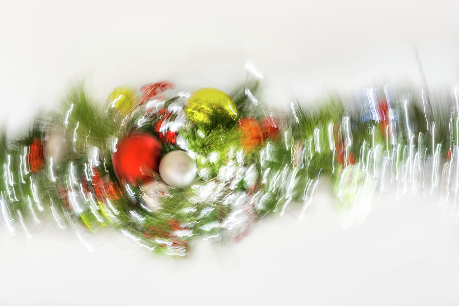 Abstracted Christmas - High Key Pirouette Photograph by Georgia Mizuleva