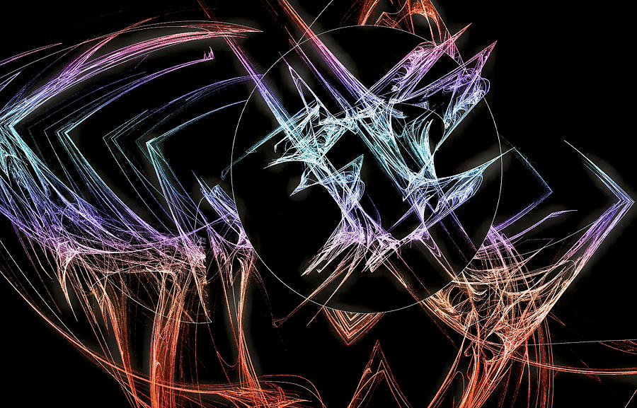 Abstraction Universe Thin Digital Art by Don Northup