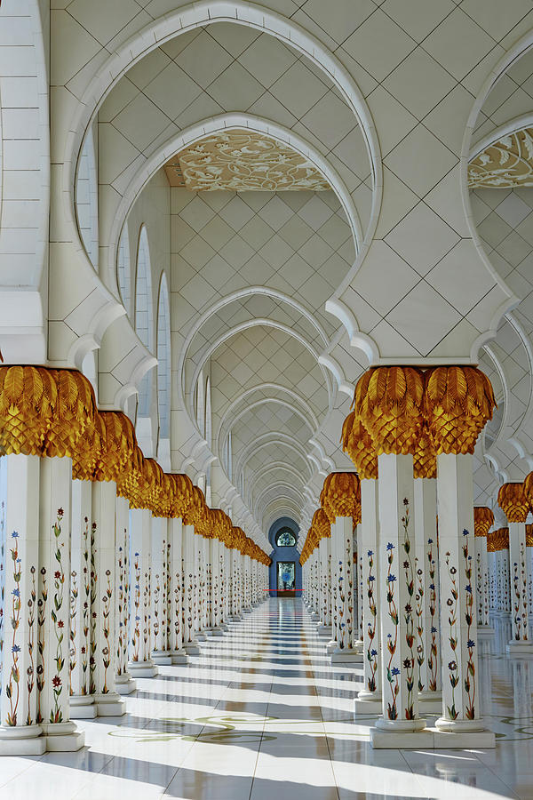 Abu Dhabi, Sheikh Zayed Grand Mosque Photograph by Tuul & Bruno Morandi