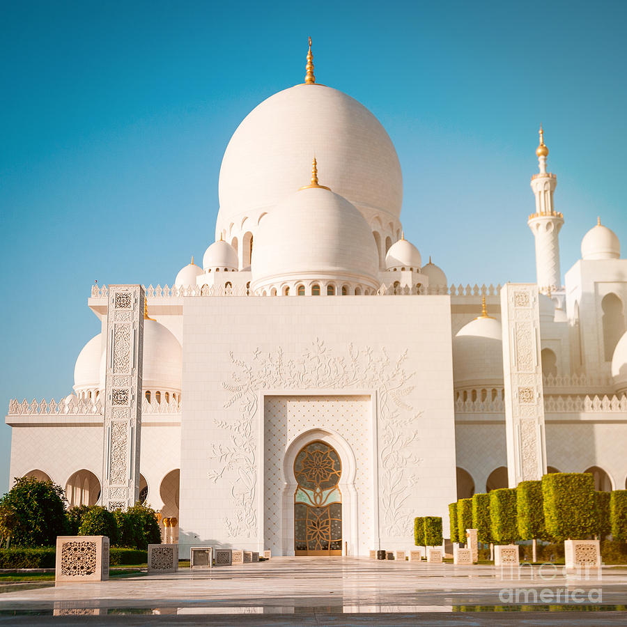 Abu Dhabi Sheikh Zayed White Mosque Uae Photograph by Tatyana Vyc - Pixels