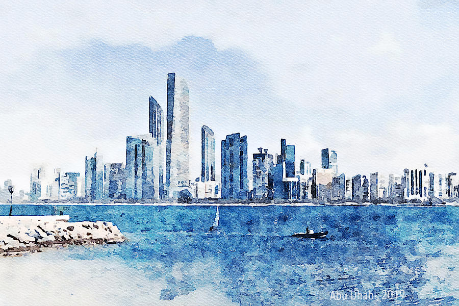 Abu Dhabi Painting by Viktoryia Vinnikava Pixels