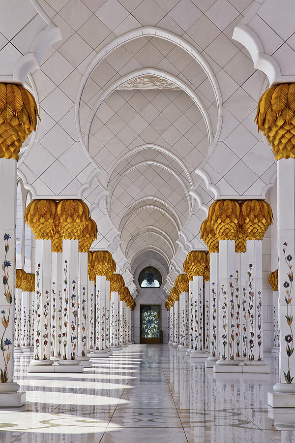 Abu Dhabis Sheikh Zayed Mosques Arches Photograph by Photograph By Asim Bharwani