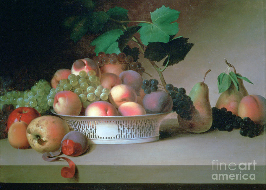 Abundance Of Fruit, C1820. Artist James Drawing by Print Collector