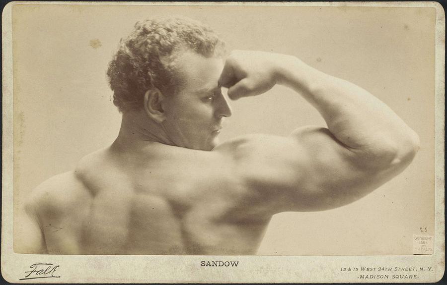 Academic Figure Study By Eugen Sandow, Benjamin Joseph Falk, 1894 ...