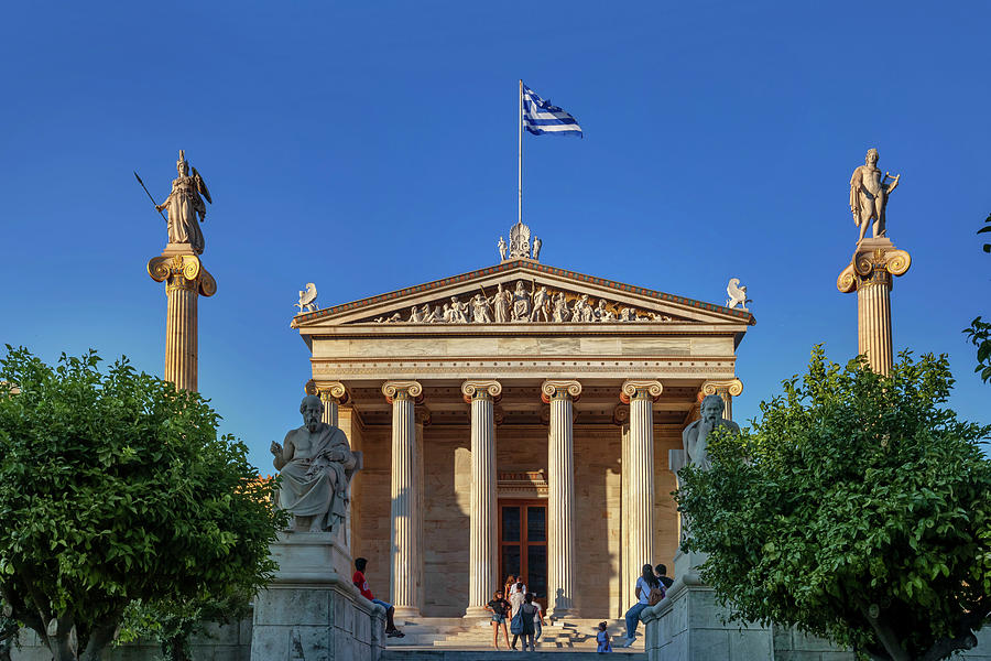 Academy Of Athens, Greece Digital Art by Claudia Uripos