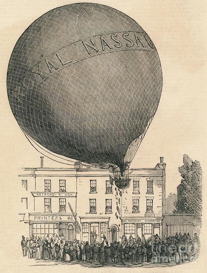 Accident To The Nassau Balloon Drawing by Print Collector