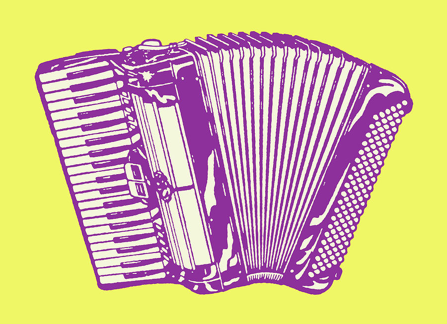 Music Drawing - Accordion by CSA Images