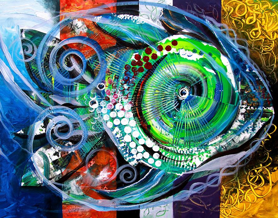 AcidFish, 104 Painting by J Vincent Scarpace