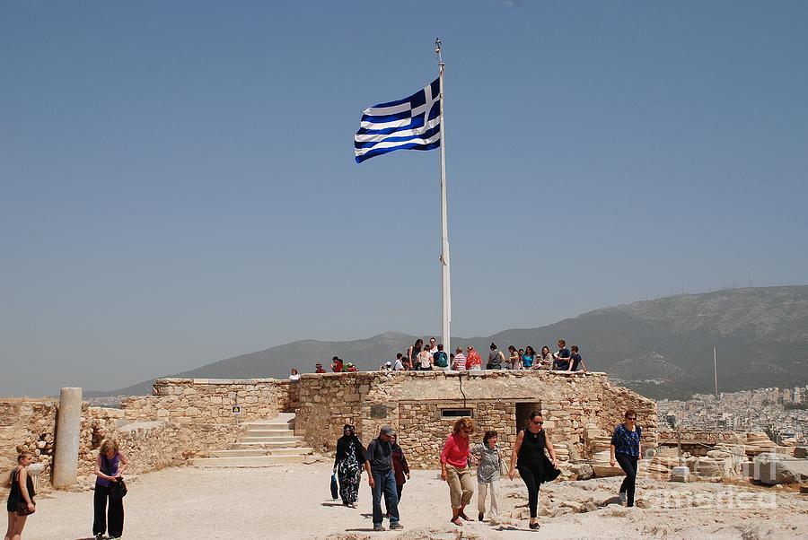 Acropolis Viewing Platform In Athens Photograph