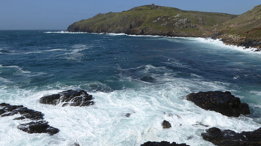 Across Porth Ledden From Cape Cornwall Photograph by Richard Griffin ...