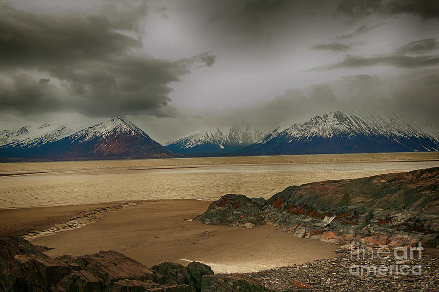 Mountain Photograph - Across the Inlet by Bernita Boyse