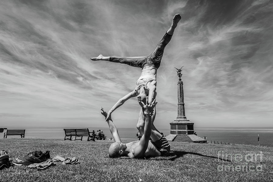 Aberystwyth Photograph - Acroyoga In Aberystwyth by Keith Morris Aberystwyth Photograph - Acroyoga In Aberystwyth by Keith Morris