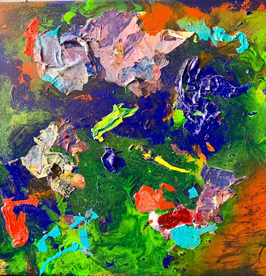 Acrylic Mixed Media Pour B by Laura Jaffe Acrylic Mixed Media Pour B by Laura Jaffe