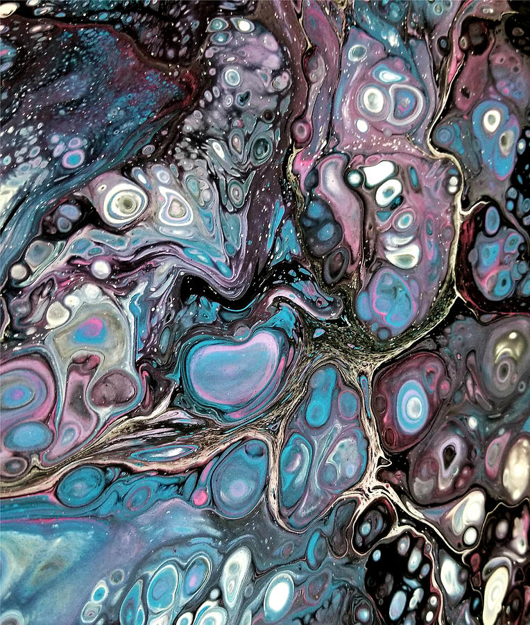 Acrylic Pour Abstract 2 Painting by Artful Oasis