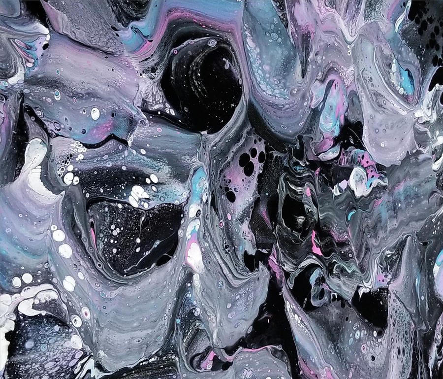 Acrylic Pour Abstract 4 Painting by Artful Oasis