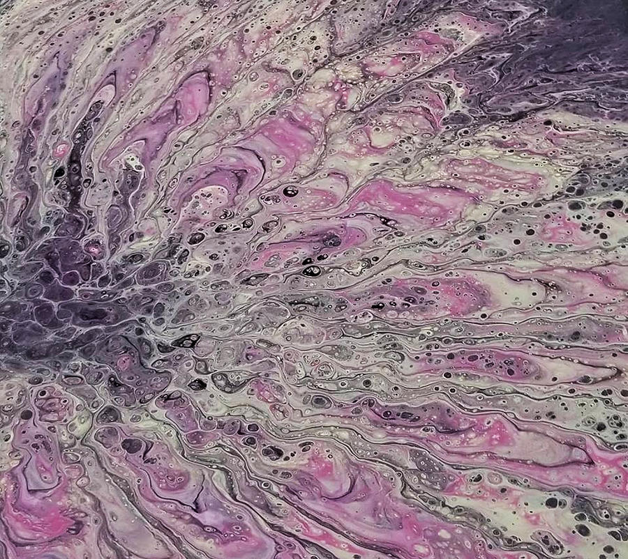 Acrylic Pour Abstract 6 Painting by Artful Oasis