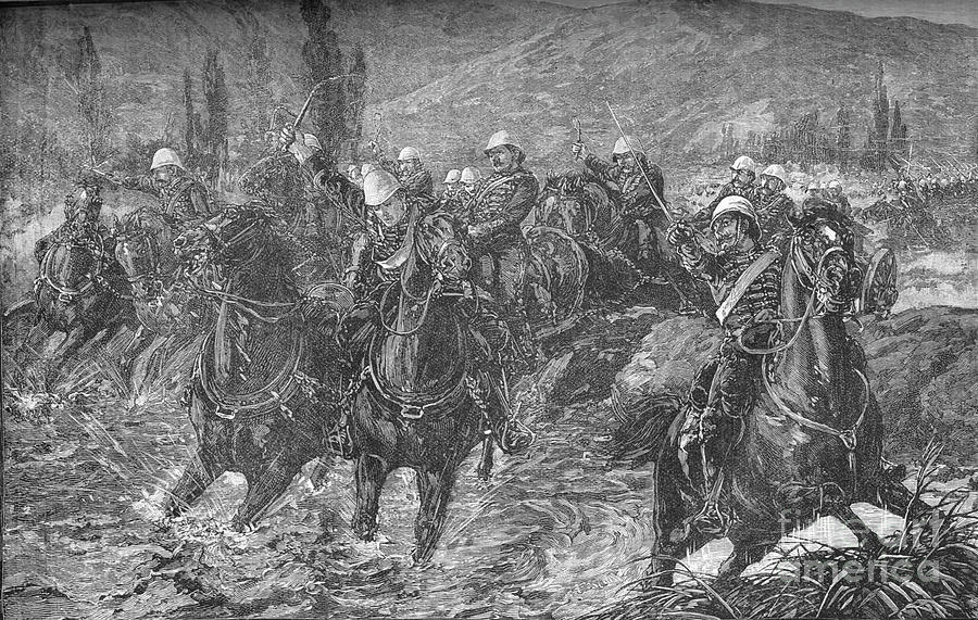 Action In The Chardeh Valley Drawing by Print Collector