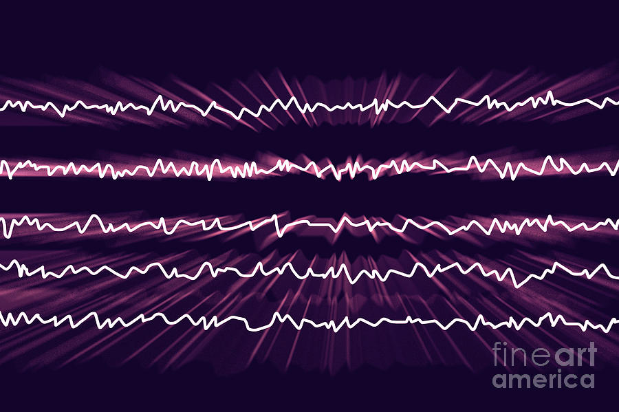 Active Brain Waves Photograph by Kateryna Kon/science Photo Library