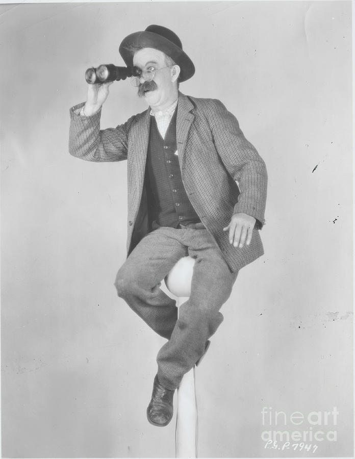 Actor Chester Conklin Gazing Photograph by Bettmann