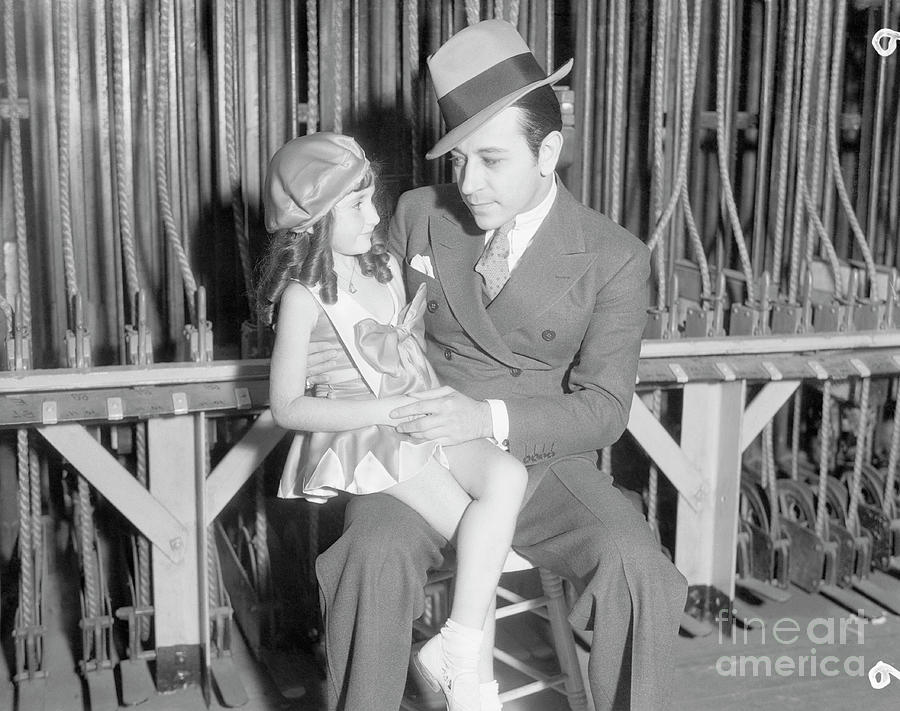 Actor George Raft With Young Girl Photograph by Bettmann