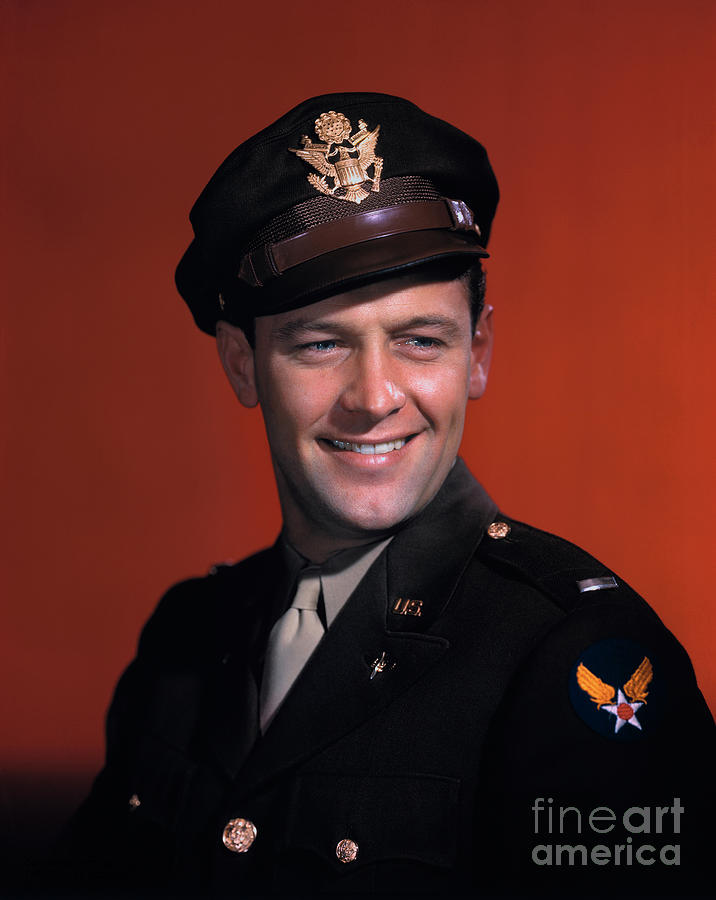 Actor William Holden In Military Uniform Photograph by Bettmann