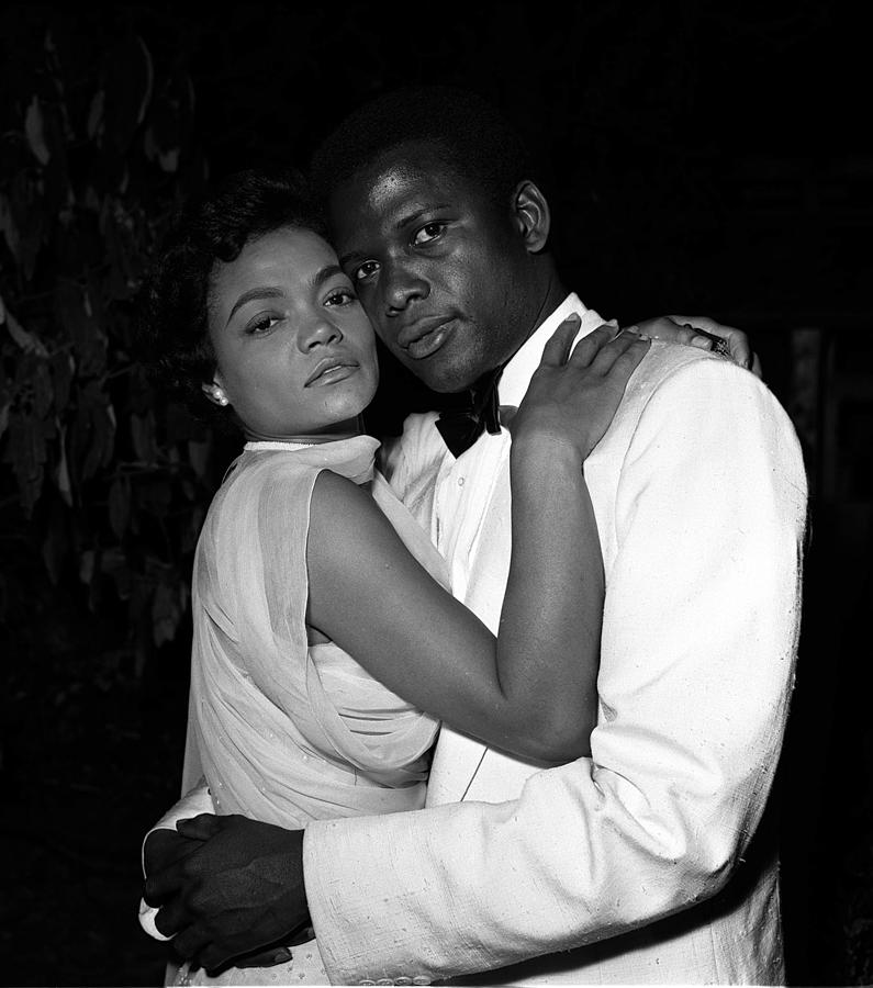 Actors Eartha Kitt And Sidney Poitier Photograph by Popperfoto