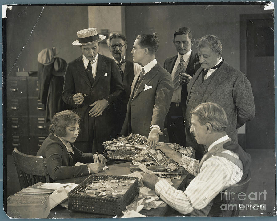 Actors In Scene From The Lottery Man Photograph by Bettmann