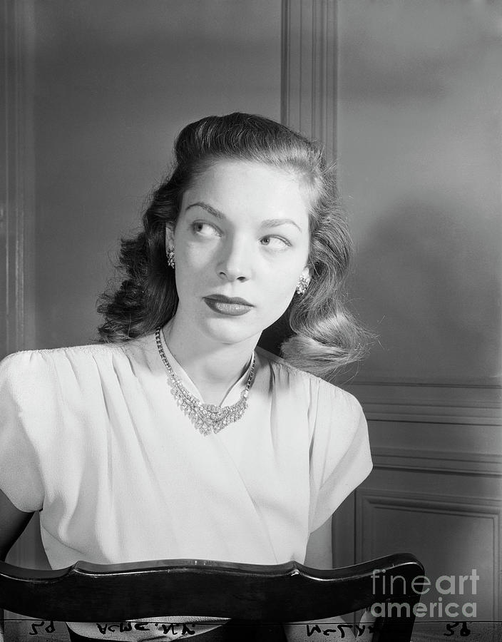 Actress Lauren Bacall Photograph by Bettmann