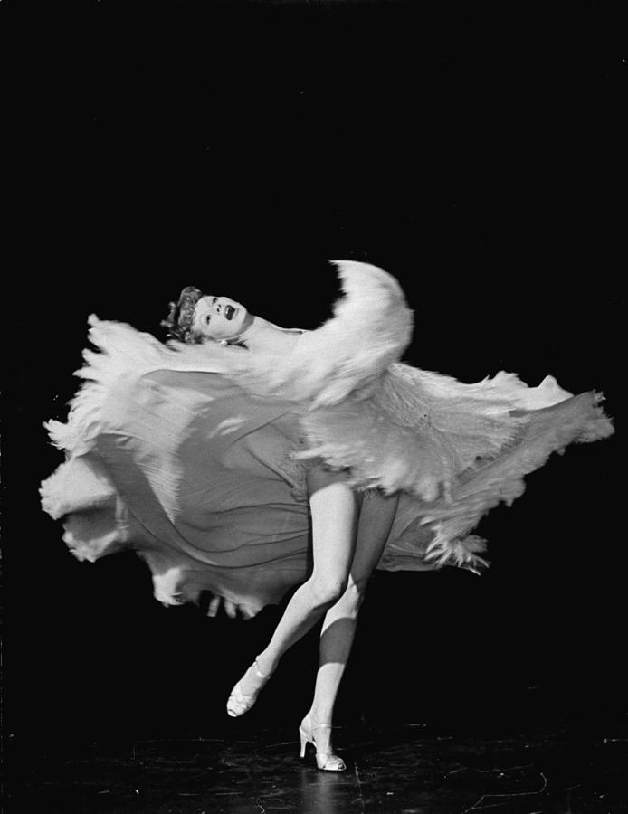 Actress Lucille Ball Dancing In Scene Photograph by John Florea Actress Lucille Ball Dancing In Scene Photograph by John Florea