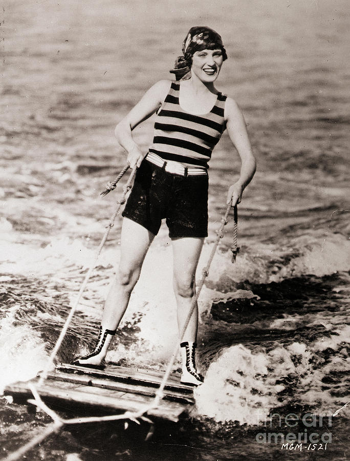 Actress Pauline Starke Water Skis Photograph by Bettmann