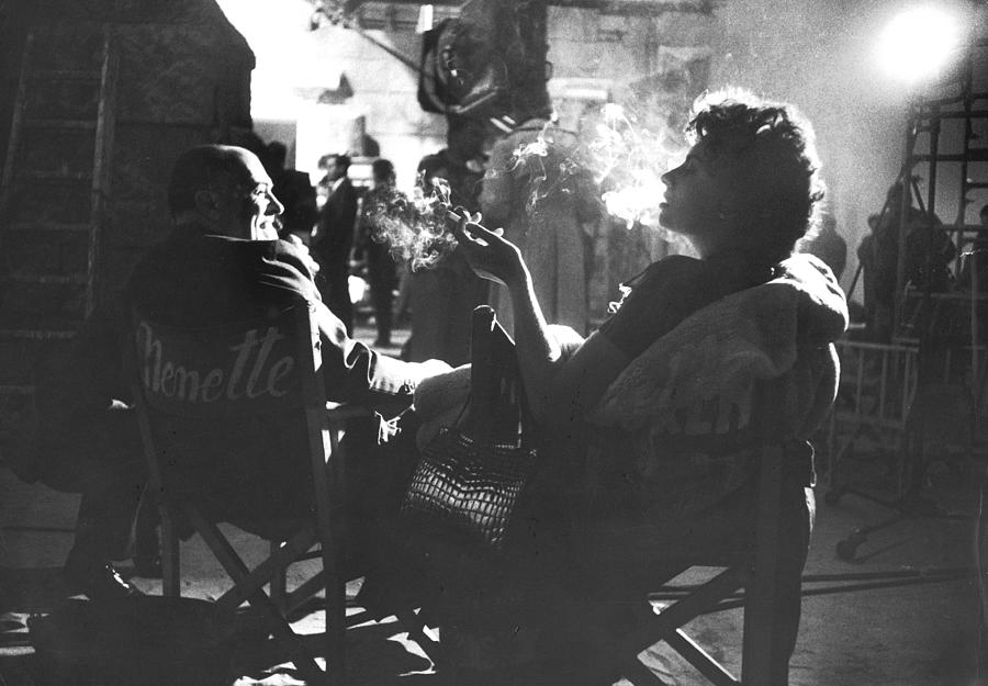 Actress Sophia Loren R And Her Manager Photograph by Loomis Dean Actress Sophia Loren R And Her Manager Photograph by Loomis Dean