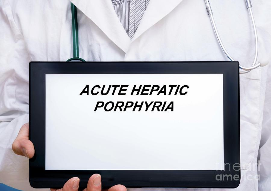 Acute Hepatic Porphyria Photograph by Wladimir Bulgar/science Photo Library