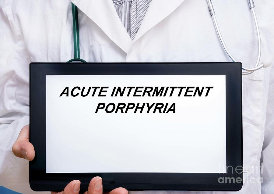 Acute Intermittent Porphyria Photograph by Wladimir Bulgar/science Photo Library