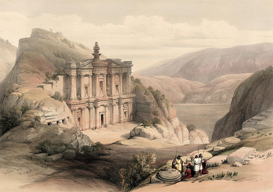 Ad Deir, Petra, Jordan, 1839 Photograph by Science Source