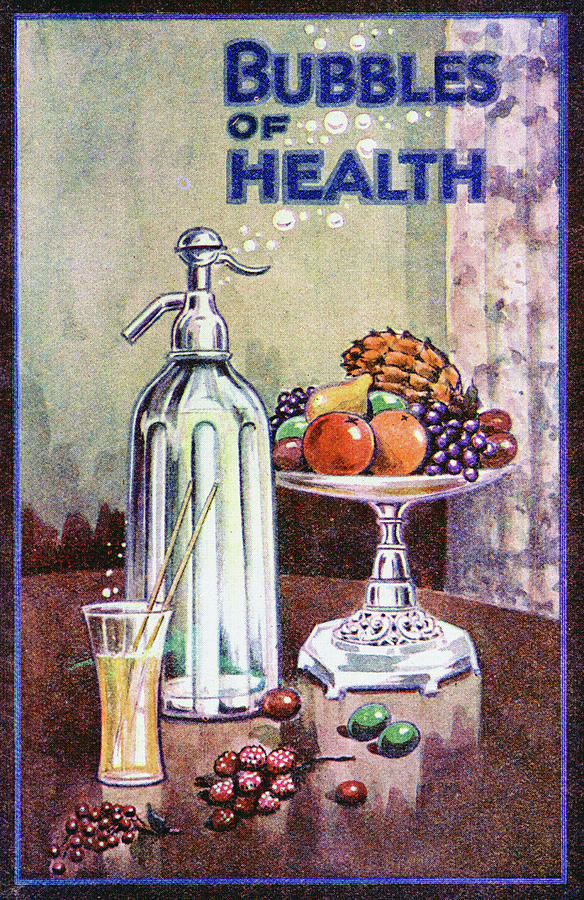 Mineral Water Ad, c1920 Drawing by Granger