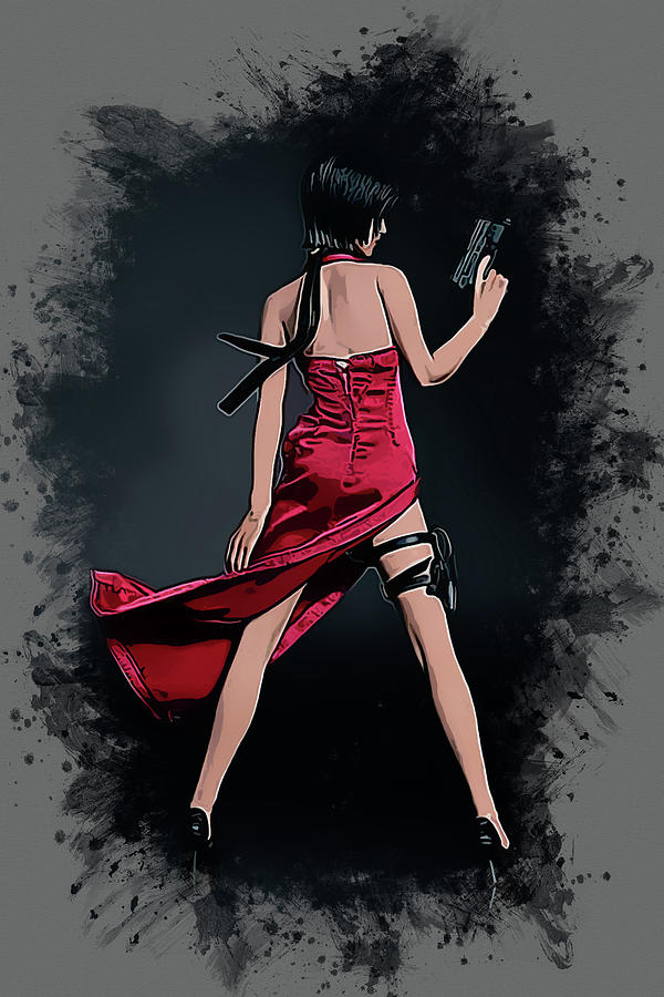 Ada Wong Digital Art by Dusan Naumovski