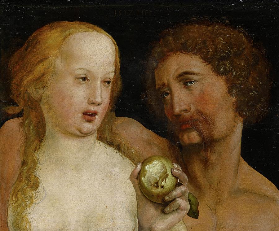 Adam And Eve Painting By Hans Holbein The Younger