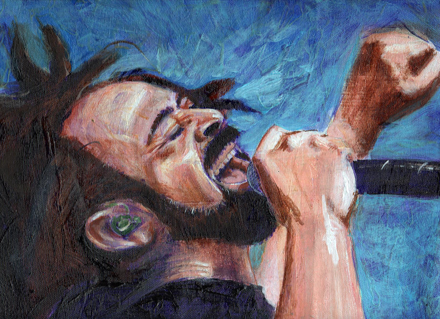 Adam Duritz Painting by Charles Bickel