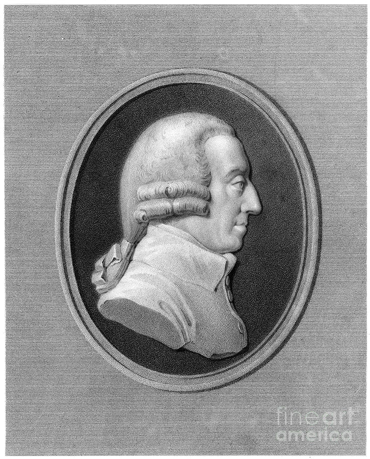 Adam Smith, 18th Century Scottish Drawing by Print Collector