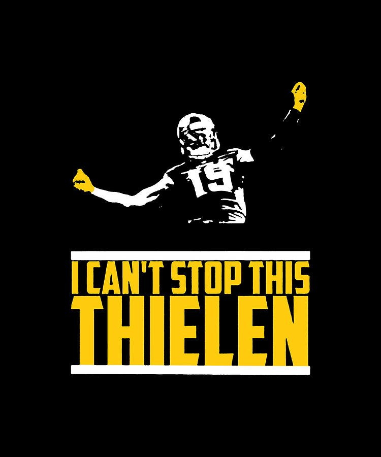 Adam Thielen Black & White Canvas Art