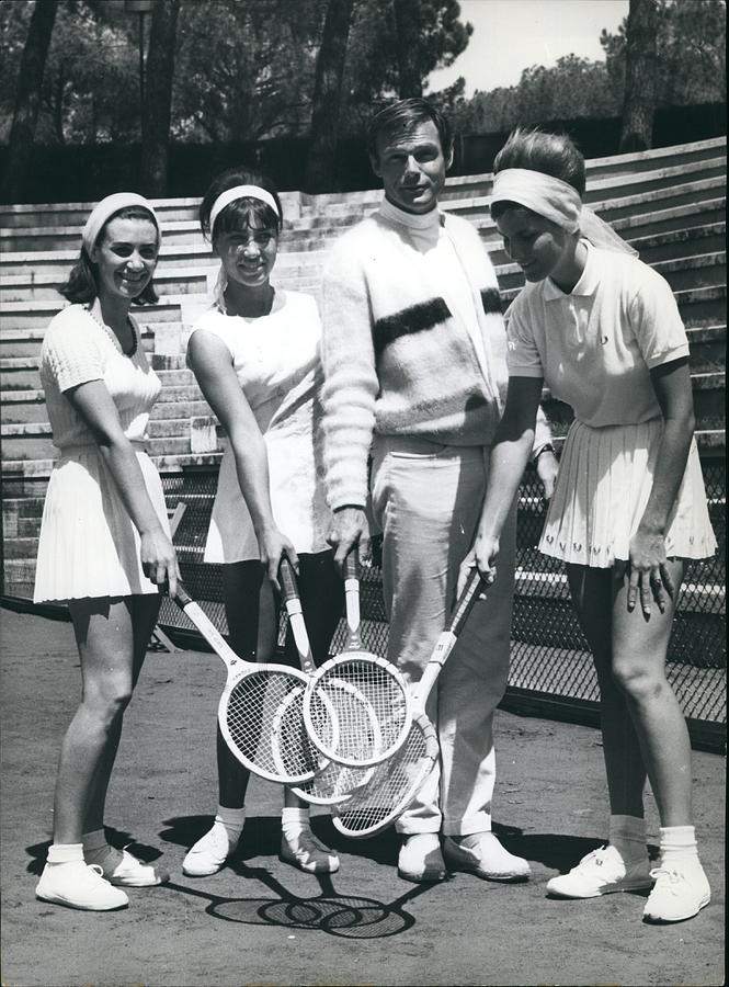 Tennis Photograph - Adam West The America Actor At Tennis Vitnage 1945 by Photo File