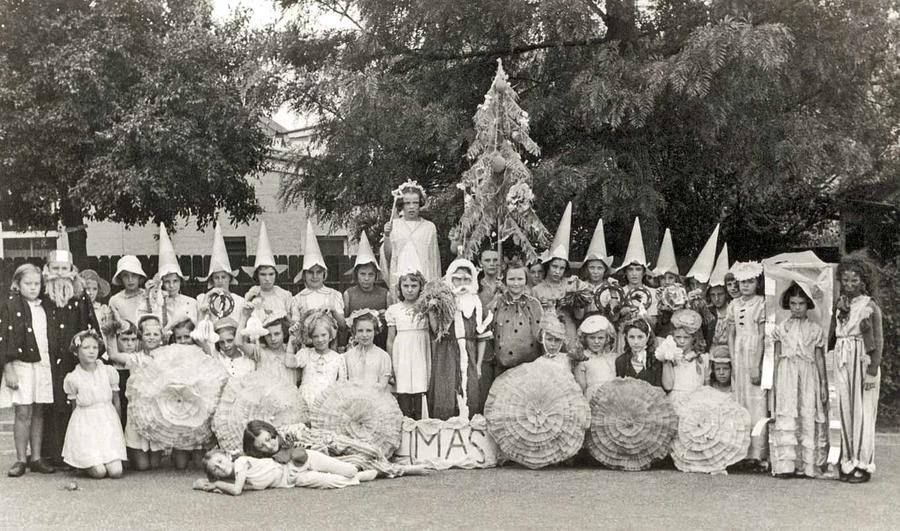 Adamstown Public School Christmas Play  1 December 1940 New South Wales Painting by Celestial Images