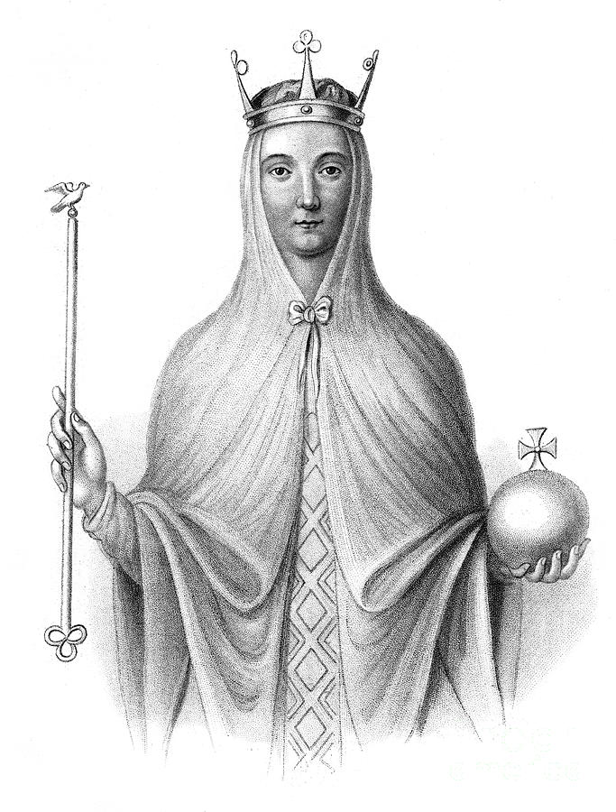 Adeliza Of Leuven, Queen Of Henry Drawing by Print Collector