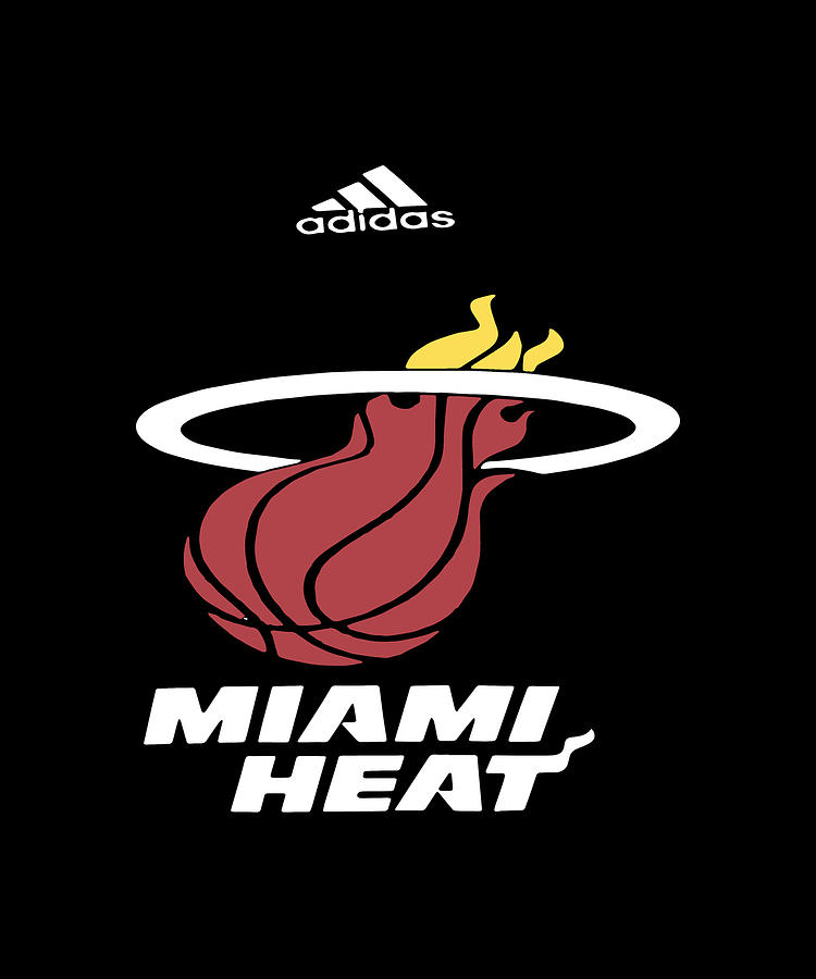 Adidas Nba Basketball Women's Miami Heat Center Basketball Digital Art ...